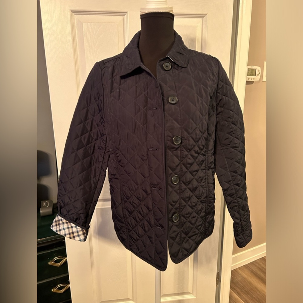 Croft & Barrow navy blue quilted jacket. NWOT size S